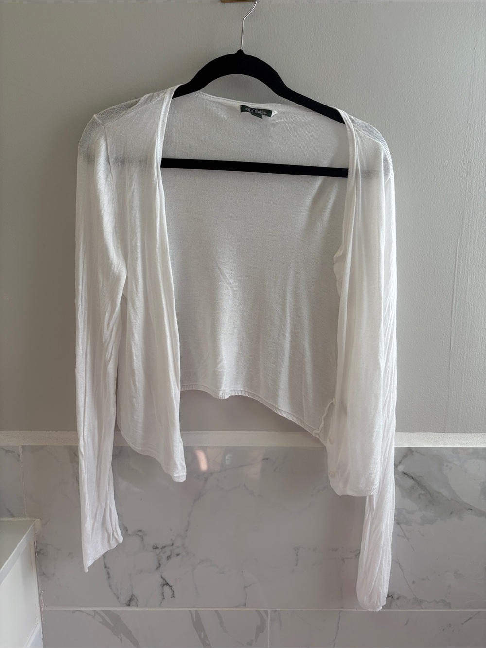 wild fable White Open-Front Cropped Cardigan